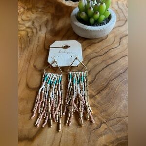 BKE Earrings Bundled with Paperclip Necklace